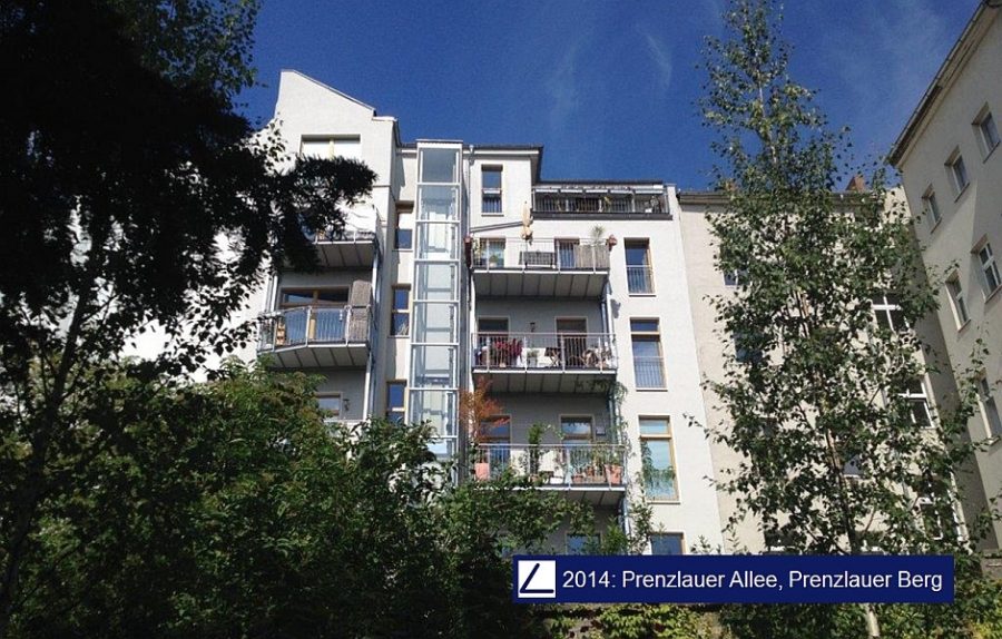 Vermietung einer 4-Zimmer-Wohnung mit Blick ins Grüne, 2014 Berlin-Prenzlauer Berg, Etagenwohnung