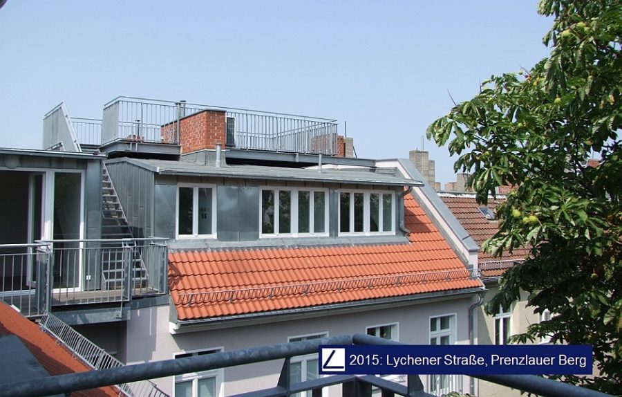 Vermietung einer 180 m² Dachgeschosswohnung mit Auf-Dach-Terrasse, 2015 Berlin-Prenzlauer Berg, Dachgeschosswohnung