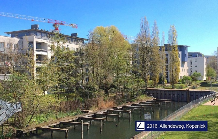 2-Zimmer-Wohnung mit 2 Balkonen und Blick auf Kanal, 2016 Berlin-Köpenick, Etagenwohnung