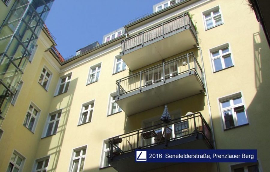 Schicke 2-Zimmer-Wohnung im Seitenflügel, 2016 Berlin Prenzlauer Berg, Etagenwohnung